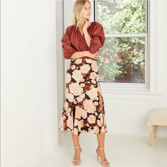 Who what wear faux leather brown blouse - Picture 4 of 8